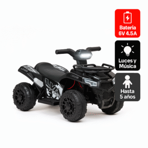 MKidZone™ ATV Cuatrimoto - Batería Música y luces 1 a 5 años