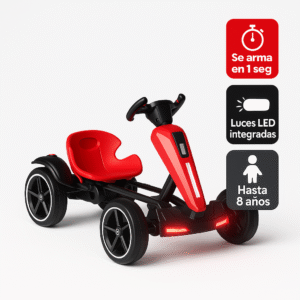 Go-Kart Eléctrico Infantil - 6V4.5A, Música Educativa