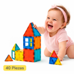 MagBlocks™ – Kit de 40pcs Bloques Magnéticos 7.5 cm